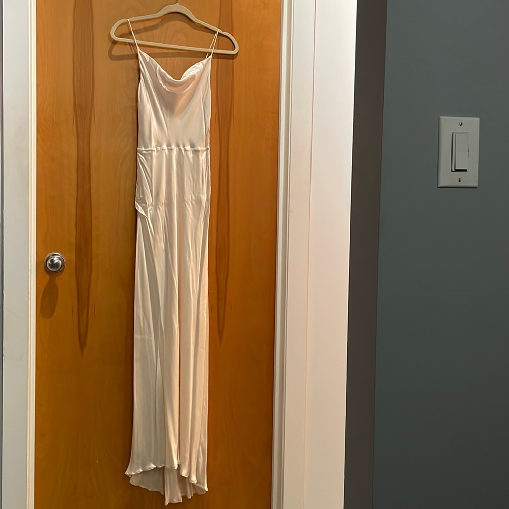 Beautiful Cream Satin gown.